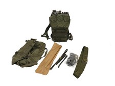 #151 US ARMY FUNKGERÄT VIETNAM RADIO RECEIVER PRC-9/10 + Antenne Handapparat 