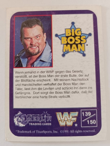 Wwf wrestling sammelkarte - wwf, nr