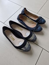 2 Paar Ballerinas, Größe 37