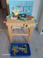 Kinderwerkbank aus  Holz inkl.Bosch Bohrmaschine