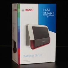 Bosch Smart Home Außensirene Alarmanlage Blitzlicht 100dB Sirene IP55 Solar NEU