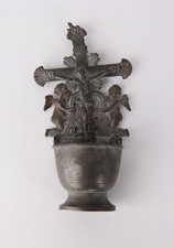 Antiker Zinn Weihwasserkessel