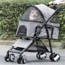 Hundewagen Hundebuggy Katzenwagen Tierbuggy Pet Stroller auf Rollen Kinderwagen