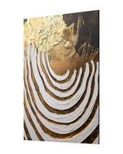 Abstraktes Wandbild Gold