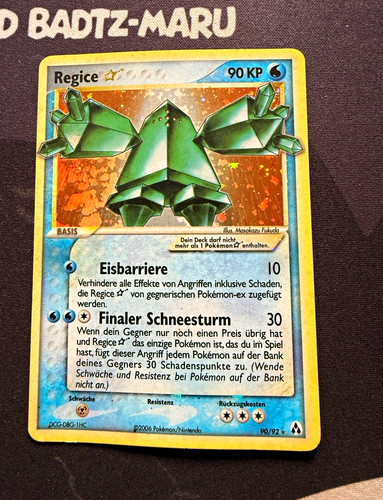 Pokémon regice gold star - regice,