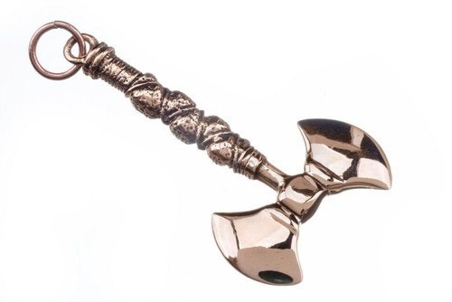 Wikinger doppelaxt aus - wikinger, bronze