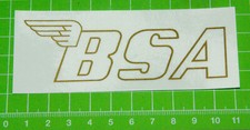 W49311 Aufkleber BSA schriftzug kontur gold  decal BSA 5cm for CCM B50 B44