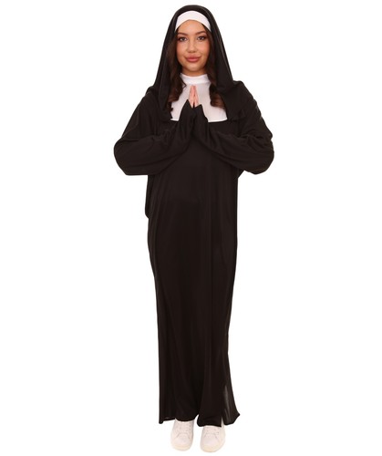 Damen nonne kostüm schwarz - damen,