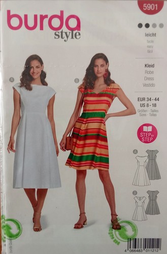 Burda style 5901 damenkleid - burda,