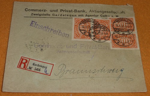 Infla 1923 brief 500 mark - 500, mef