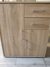 Garderobe 5 Teilig In Sonoma Eiche (2 Kommoden, 2 Garderoben, 1 Spiegel