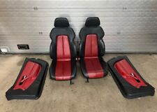 Mercedes Benz SLK R170 Leder Sitze Ausstattung Ledersitze Türpappen Rot Schwarz