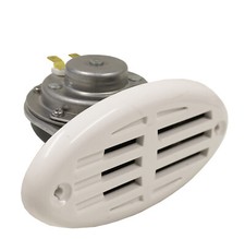 Elektrisches Signalhorn +-110Db schwarz weiß Bootshupe Bootshorn Hupe Horn Boot