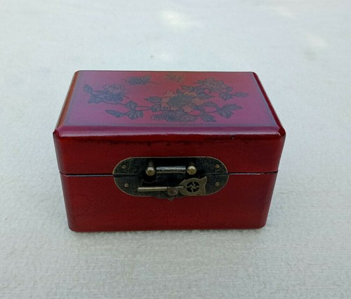 Chinesische mini truhe leder - truhe,