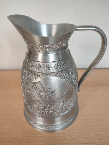 Zinnkrug mit motiven kanne - mit, motiven,