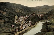 Ak Heimbach in der Eifel, Landschaft mit Fluss, Häusern, Kirche,... - 4902894