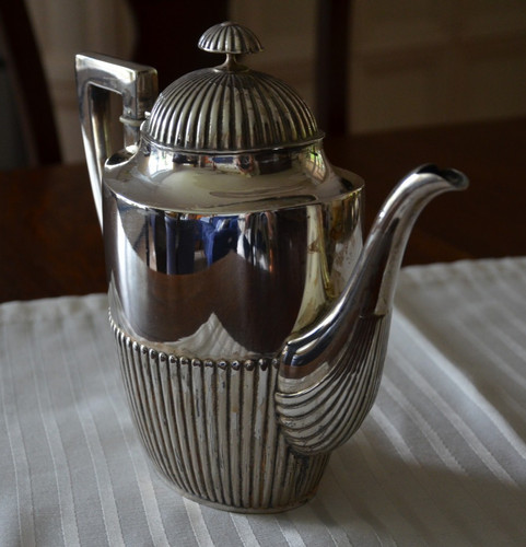 Alte versilberte kaffeekanne - alte,