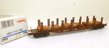 Märklin H0 4766 DB-Rungenwagen Snps braun, mit Baustahlmatten beladen, KK   Y63