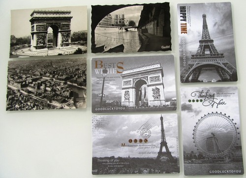 Postkarten lot paris - postkarten,
