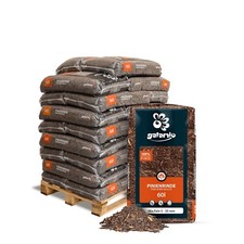 Palette 26×60 l 1560 l Pinienrinde Mix 8–25 mm – Garten | Pinienmulch öko