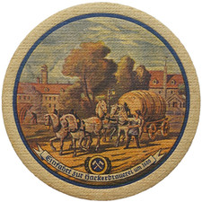 ALTER BIERDECKEL Hacker Brauerei München 1417 gegründet Bierfilze Sammlerstück