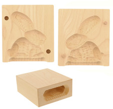 Teilige holz butterform hase - 2, holz-butterform