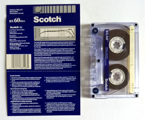 Musicassette scotch bx60 - mc,