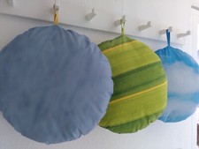 Sitzkissen Outdoor rund 50 cm Zierkissen Gartenstuhl