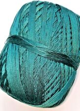 120g  * dunkel grün * Filethäkelgarn / Garn / Wolle zum Häkeln / Häkelgarn