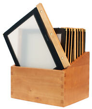 Securit Speisekarten Mappe WOOD 20er Box DIN A4 schwarz