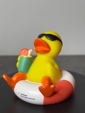 Badeente Ente Schwimmring orange aus der LUFTHANSA First Class Lounge HON