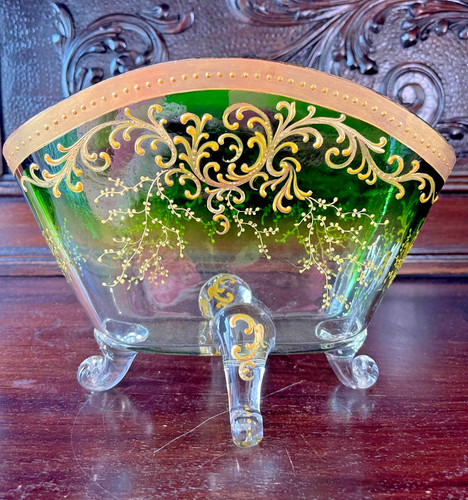 Antike moser glasschale - moser!, –