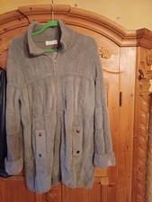 Kuscheljacke von Rita Pfeffinger, Gr. Gr. 44, Grau-Beige,