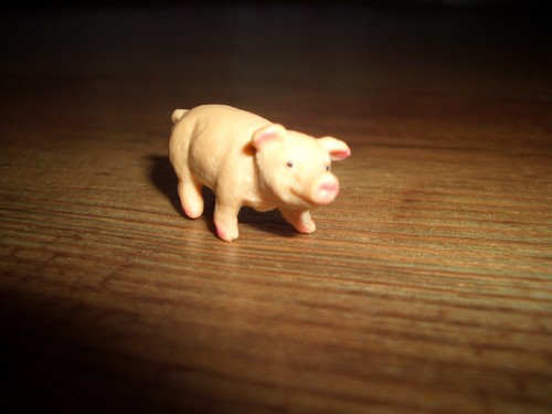 Mini schwein bullyland - mini, schwein,