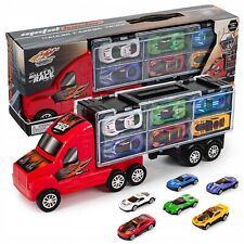 LKW mit 6 Spielzeugautos und