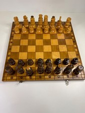 Schachbrett Koffer Holz mit