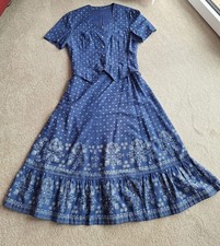 Blaudruckkleid damenkleid 2 - damenkleid,