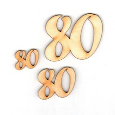 80 Geburtstag Geschenk Hochzeit Jubiläum Deko aus Holz Tischdeko Streudeko