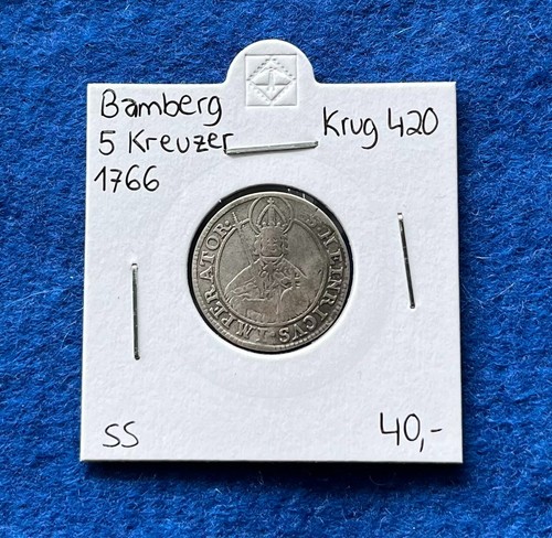 Bamberg kreuzer 1766 krug - bamberg,