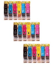 18x Patronen für Canon Pixma