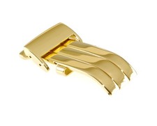 Faltschließe Edelstahl gold