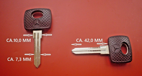 Mercedes schlüsselrohling - 2x,