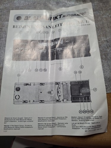 Blaupunkt bedienungsanleitung - blaupunkt,
