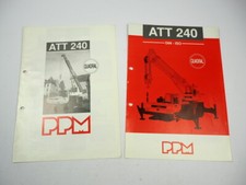 Potain Poclain PPM ATT 240 Mobilkran Autokran 2x Prospekt 1993