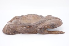 großer Zigarrenaschenbecher 32x18cm aus Holz Frosch oder Kröte Zigarrenascher