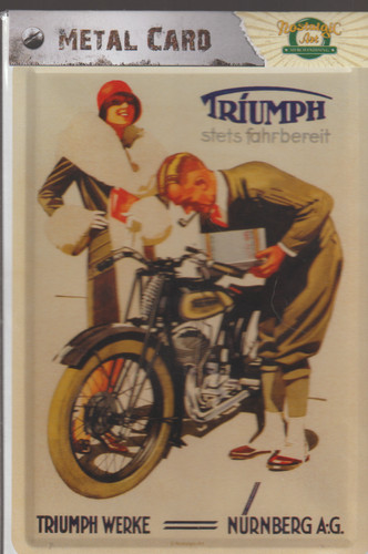 Metal card triumph werke - metal,