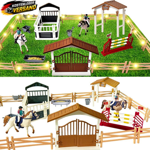 Pferdestall spielset mit - pferdestall, led