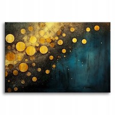 Abstraktes Leinwandbild Gelb