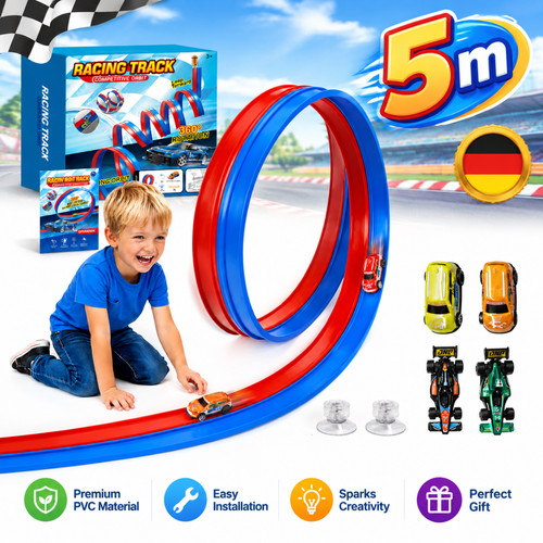 Kinder rennbahn flexible - 5m,