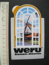 weru Ramen + Deuren Fenster Windmühle Sticker Aufkleber Werbung Reklame